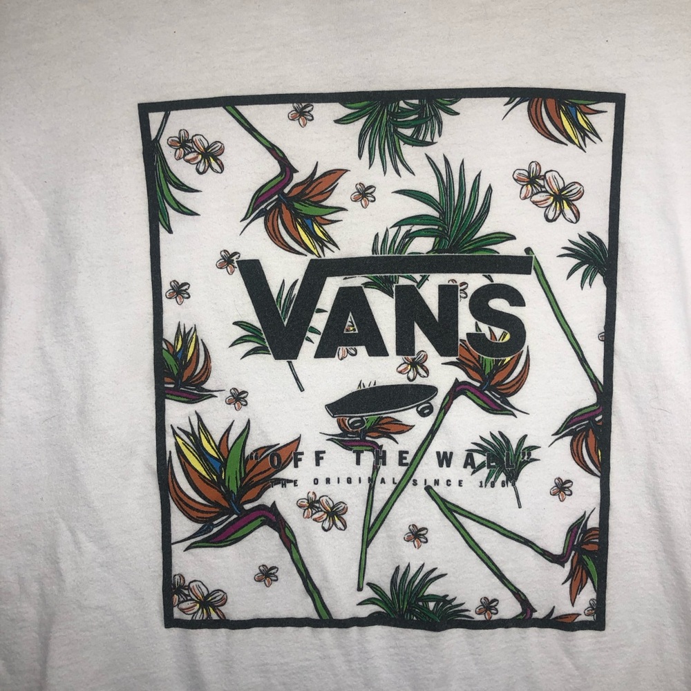 Graphic box Vans T-shirt classic fit XL off the wall floral